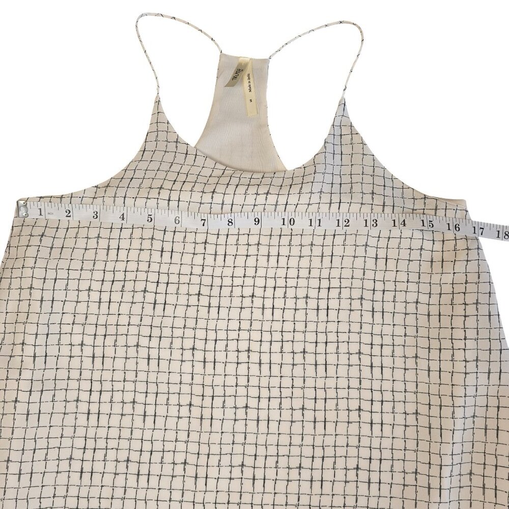 Truth White Dress with Black Grid Pattern Size: S Excellent Used Condition - Picture 2 of 6